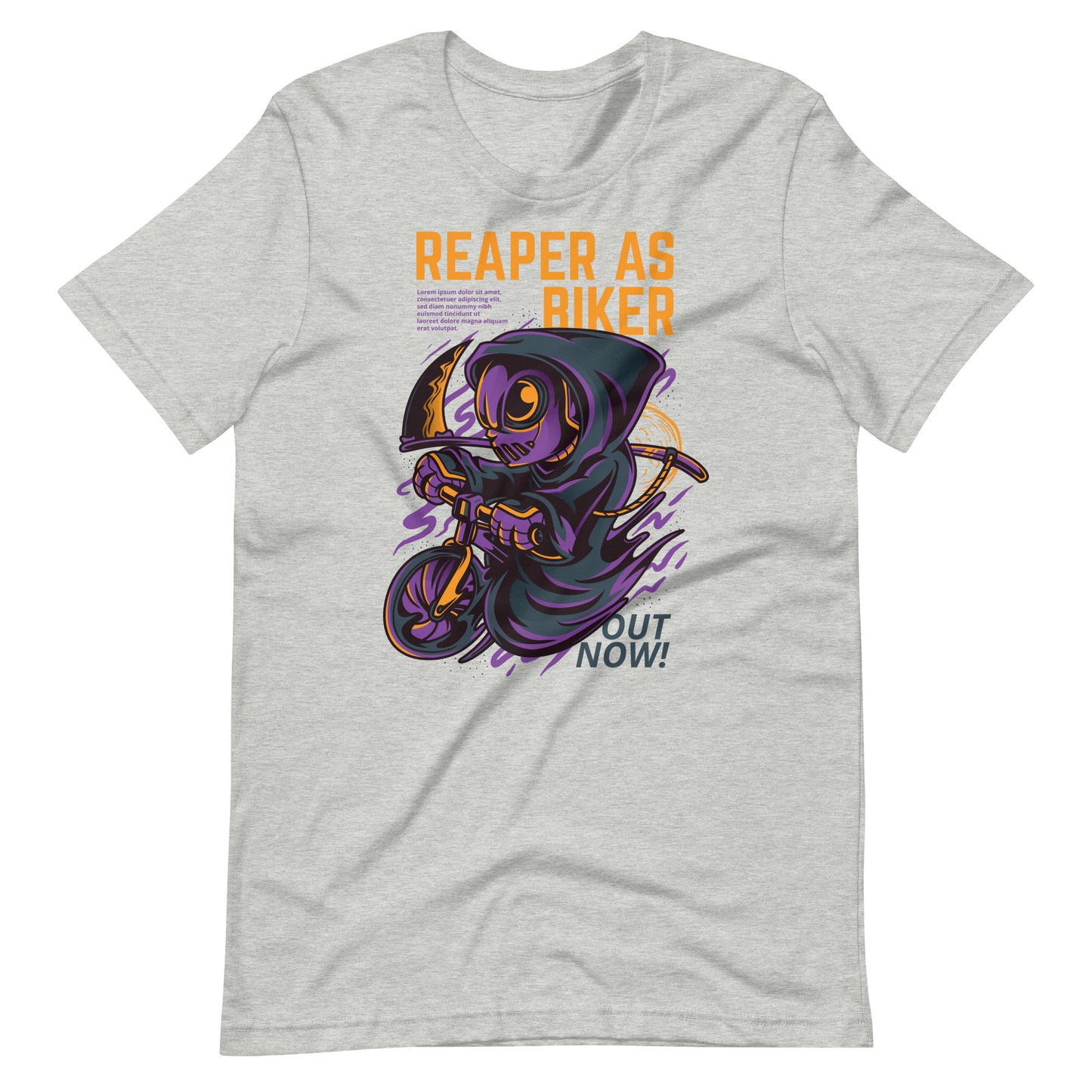 Printagon - Reaper As Riker - T-shirt - Athletic Heather / XS