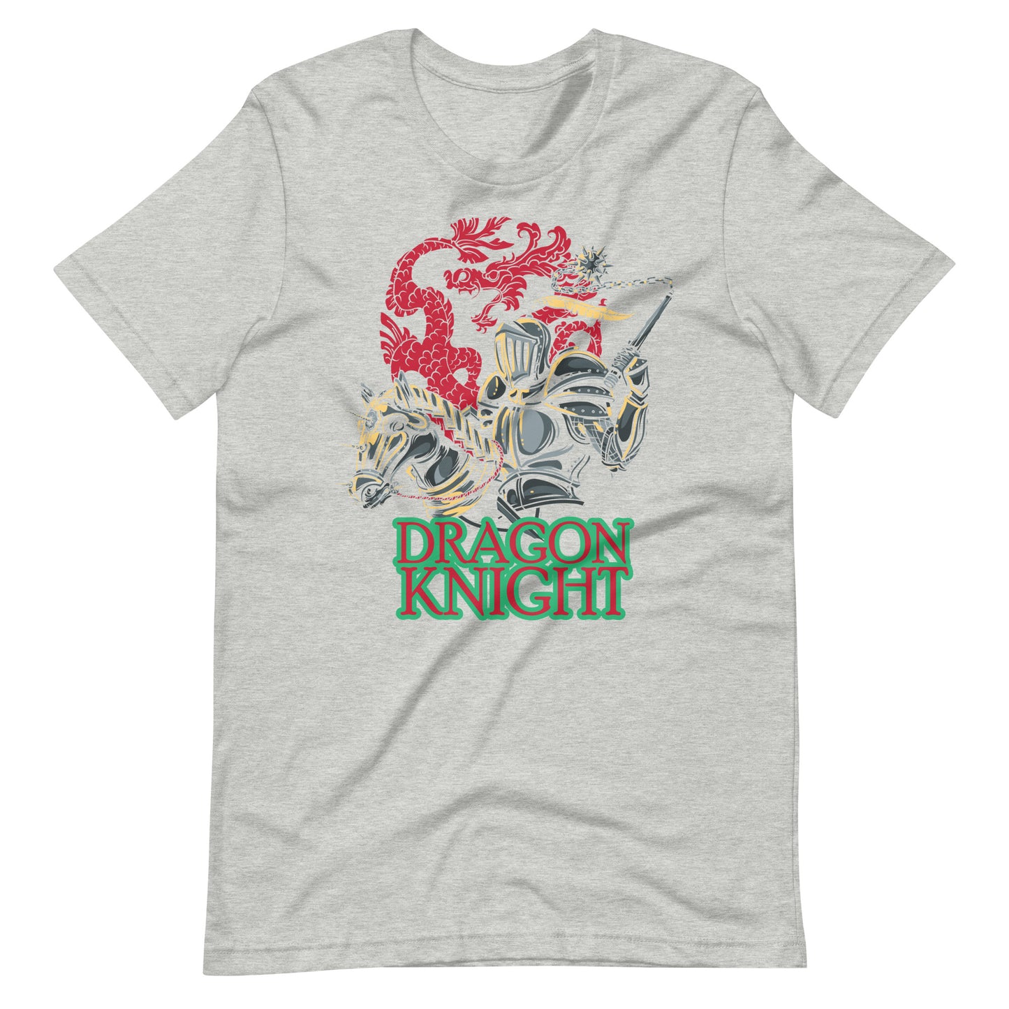 Printagon - Dragon Knight - T-shirt - Athletic Heather / XS