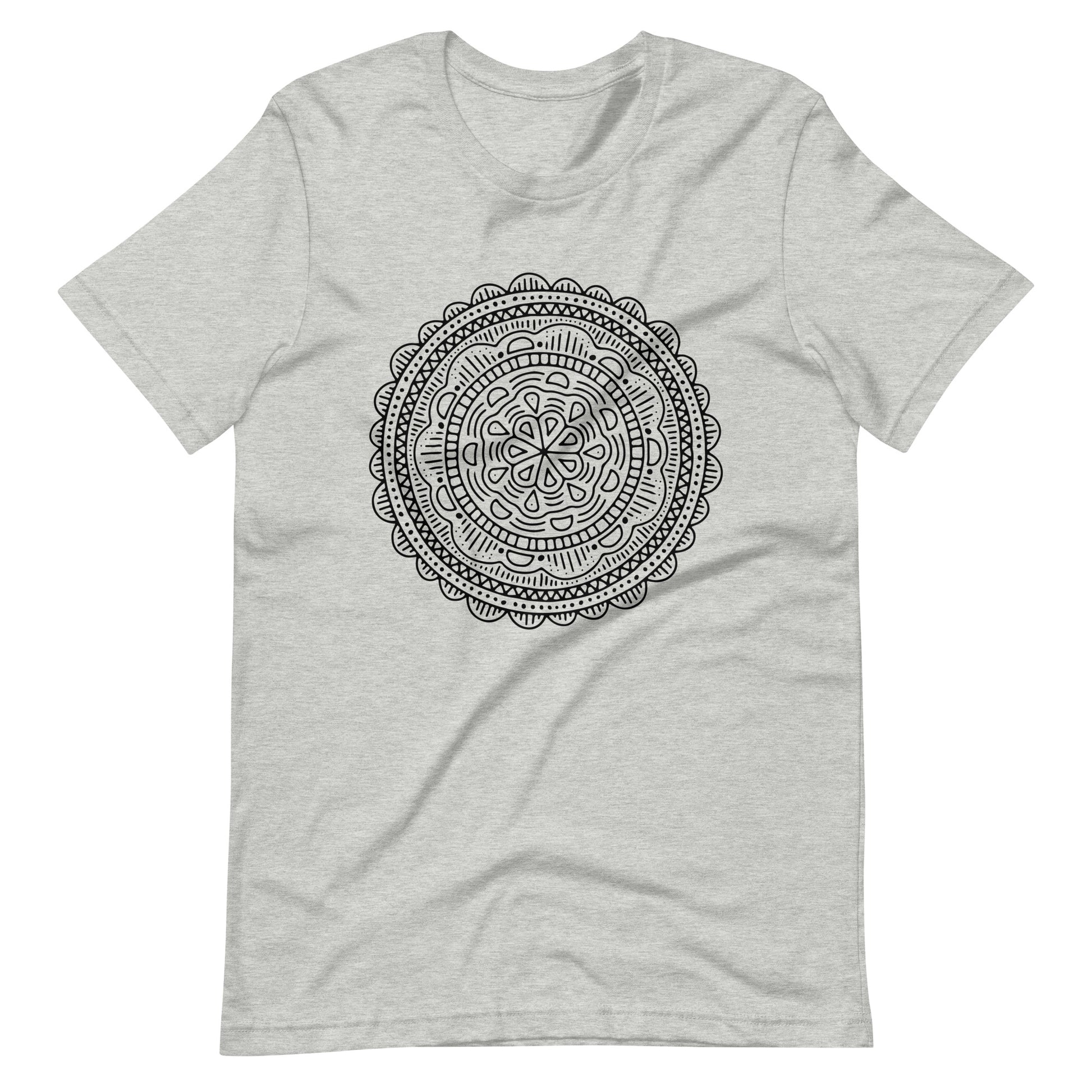 Printagon - Mandala 121 - T-shirt - Athletic Heather / XS