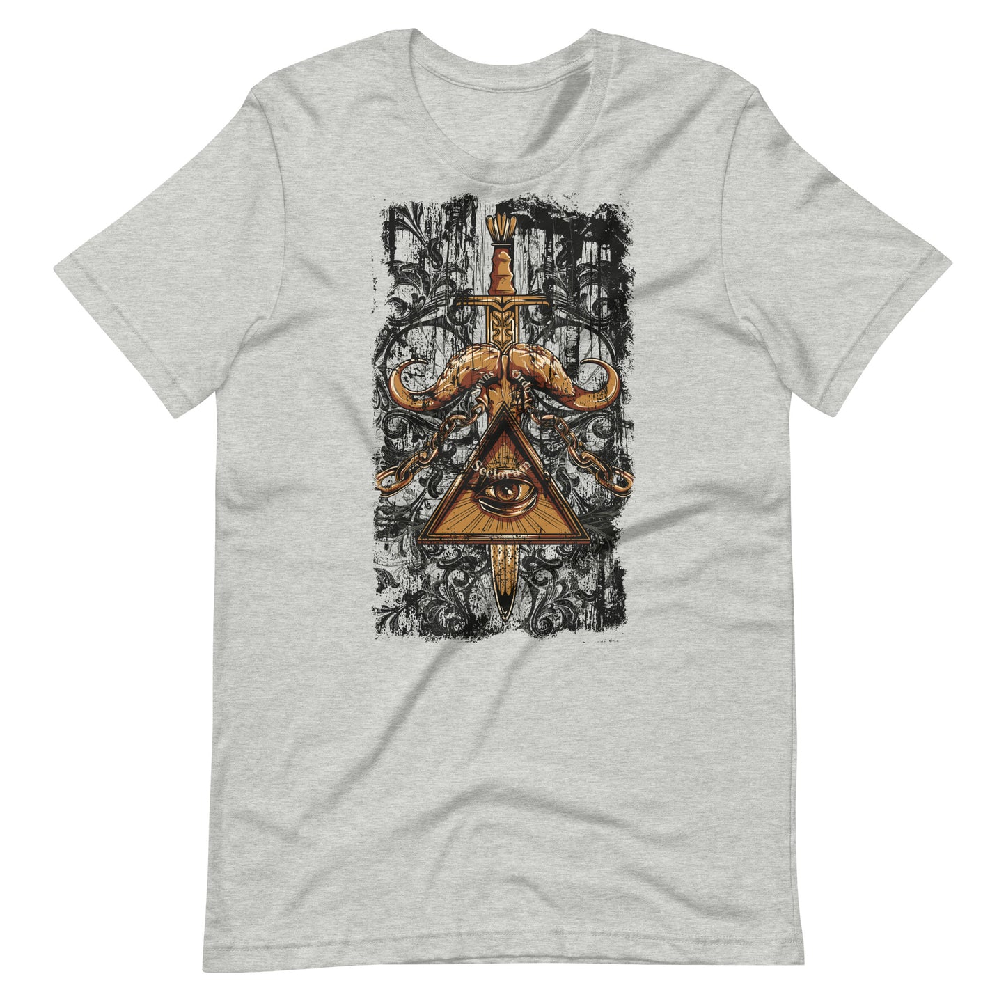 Printagon - Illuminati Sword - T-shirt - Athletic Heather / XS