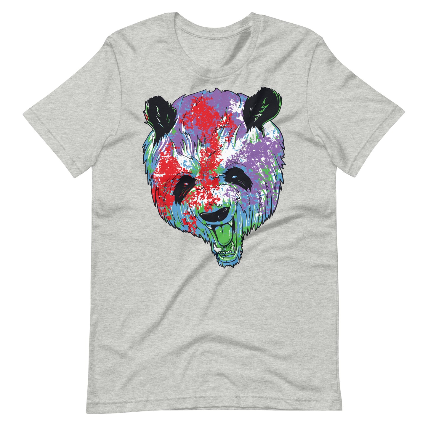 Printagon - Colorful Bear - Unisex T-shirt - Athletic Heather / XS