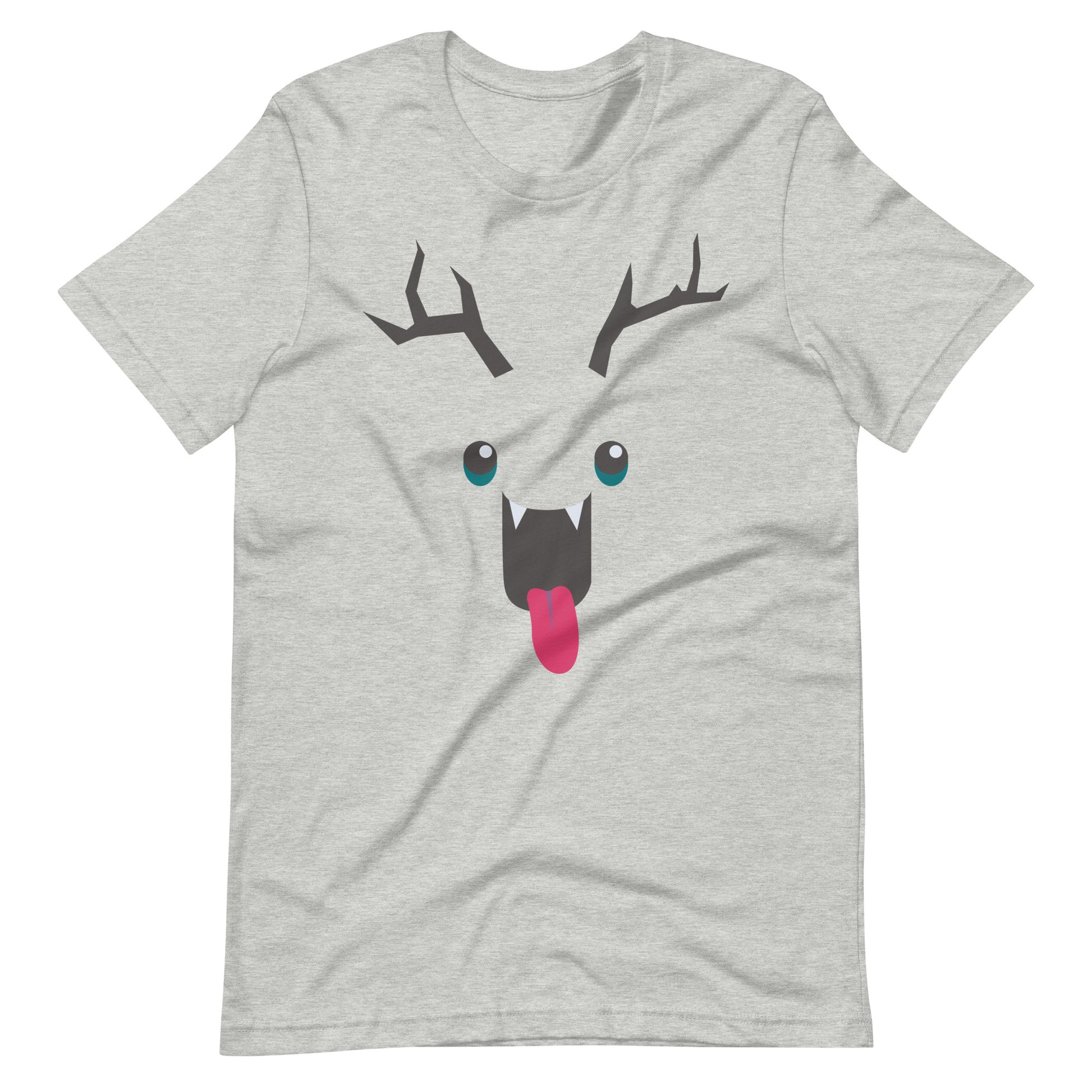 Printagon - Funny Deer - Unisex T-shirt - Athletic Heather / XS