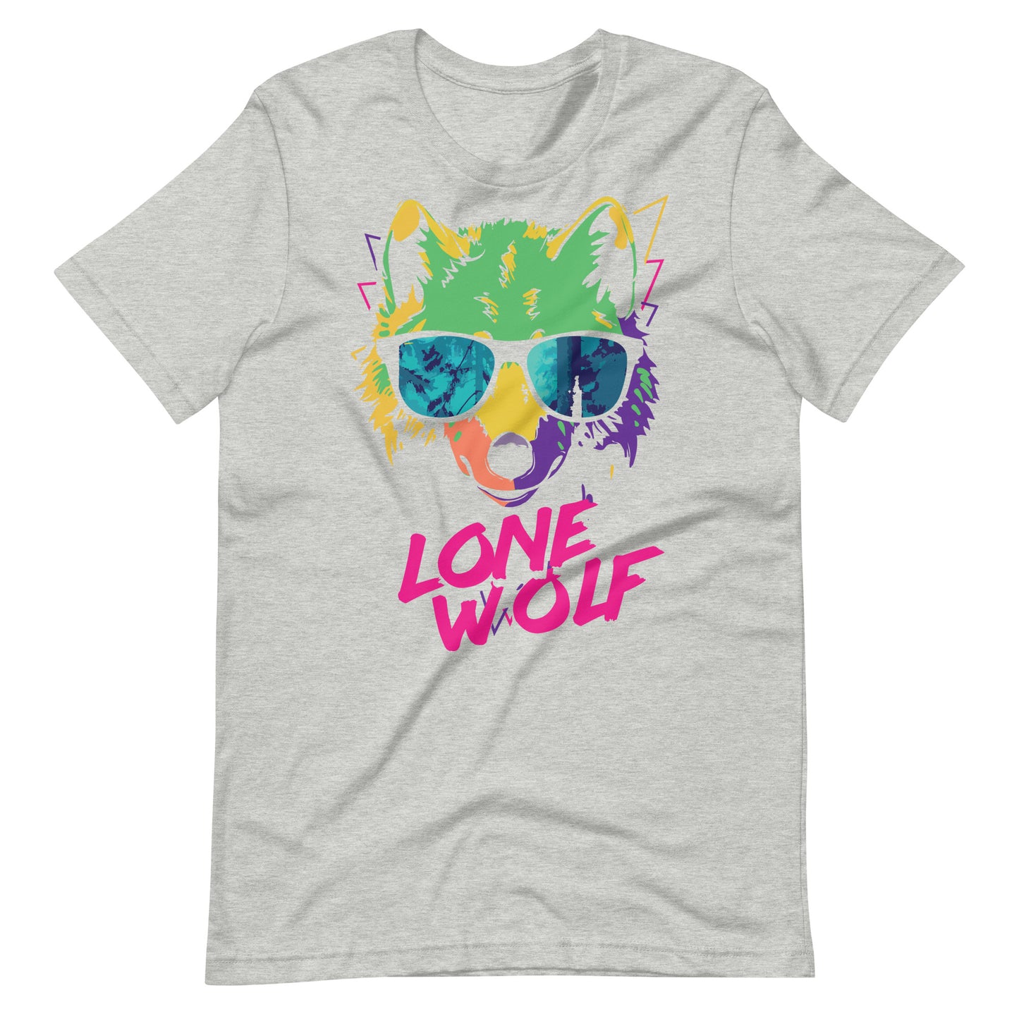 Printagon - Lone Wolf - Unisex T-shirt - Athletic Heather / XS