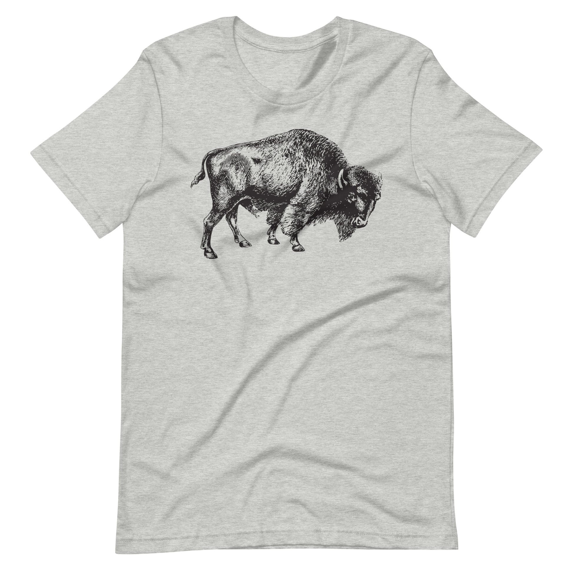 Printagon - Bull 002 - Unisex T-shirt - Athletic Heather / XS