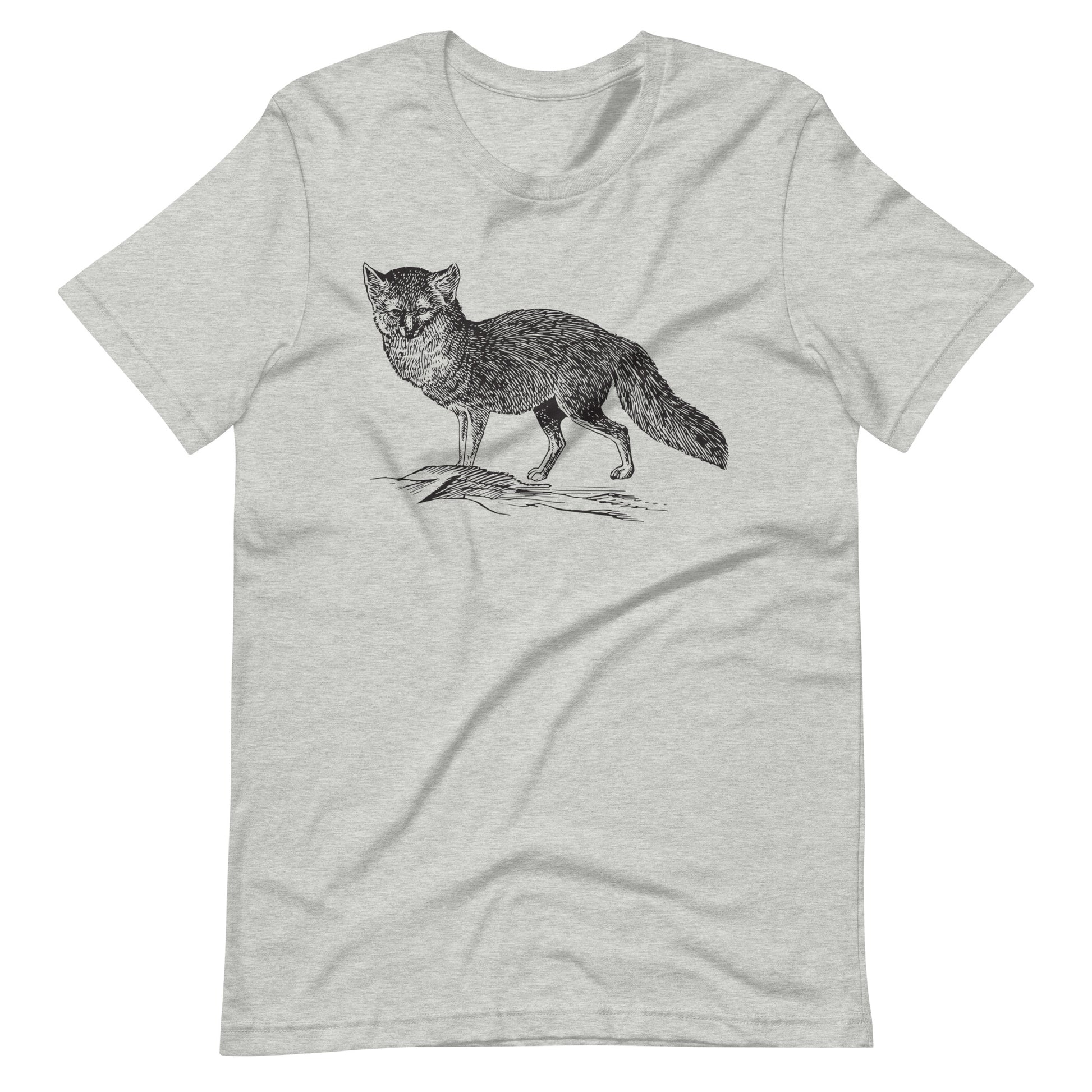 Printagon - Arctic Fox 002 - Unisex T-shirt - Athletic Heather / XS