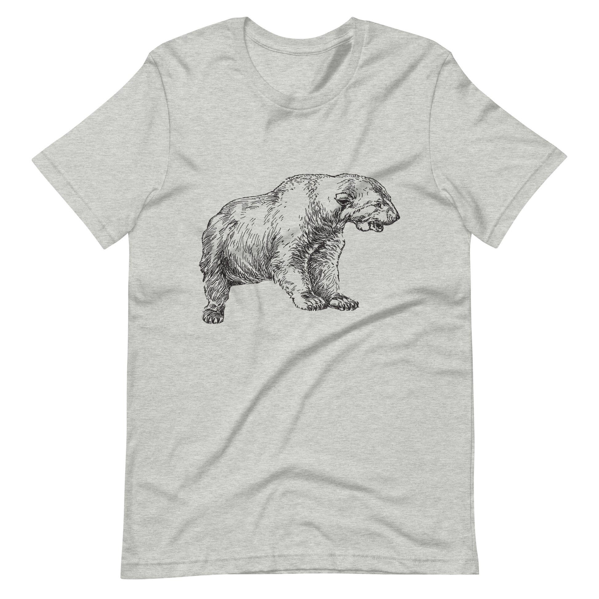 Printagon - Arctotherium Bear - Unisex T-shirt - Athletic Heather / XS