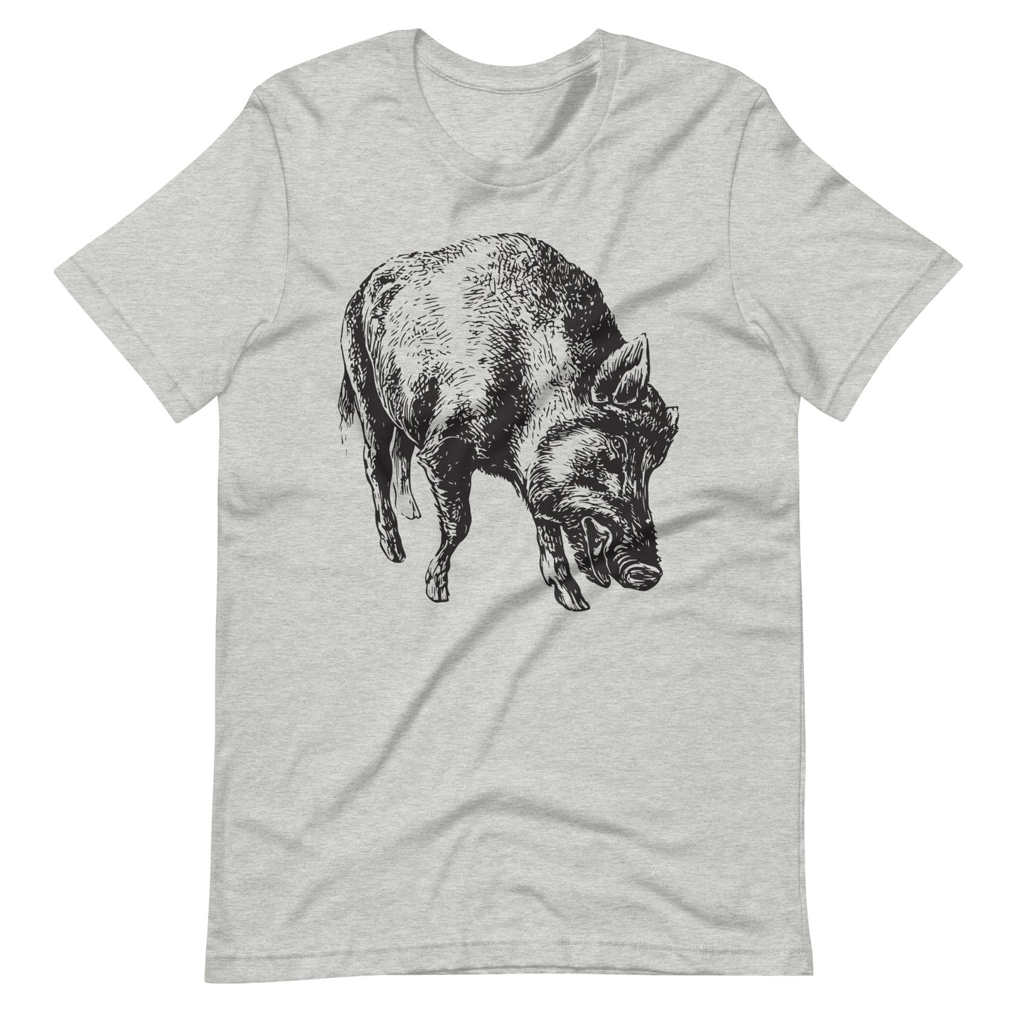 Printagon - Wild Boar - Unisex T-shirt - Athletic Heather / XS