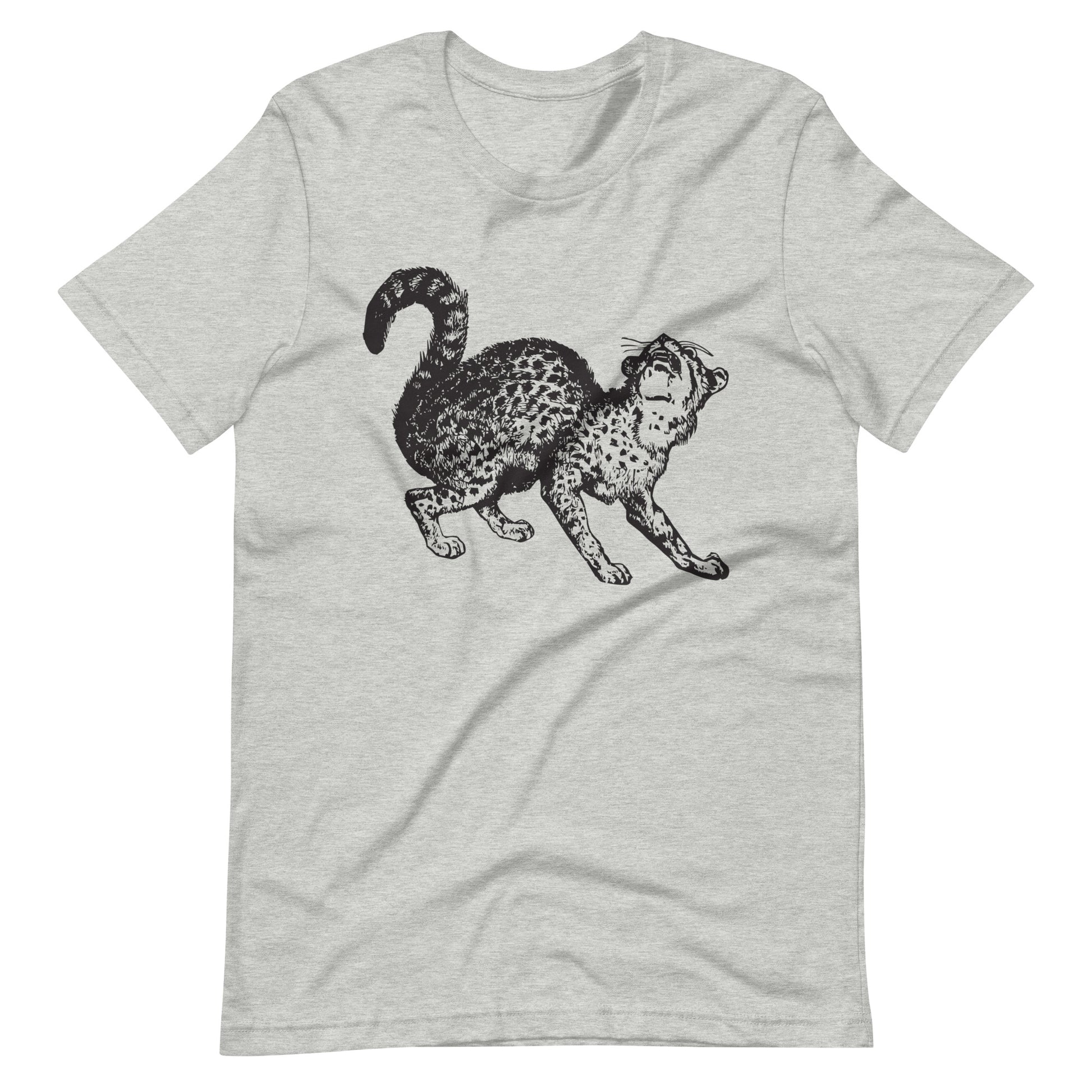 Printagon - Wild Cat - Unisex T-shirt - Athletic Heather / XS