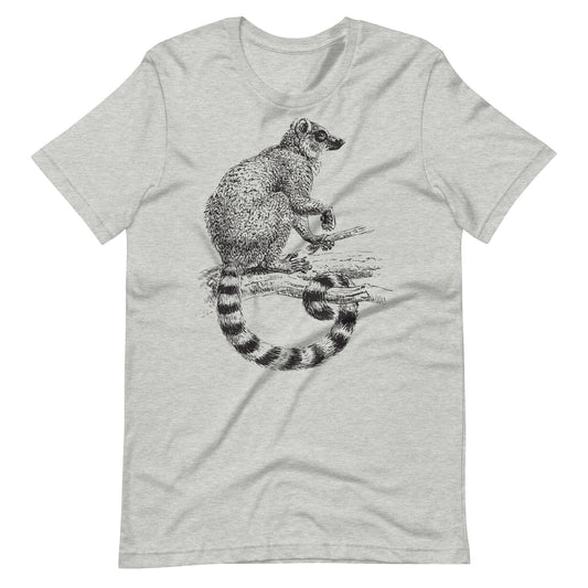 Printagon - Raccoon - Unisex T-shirt - Athletic Heather / XS