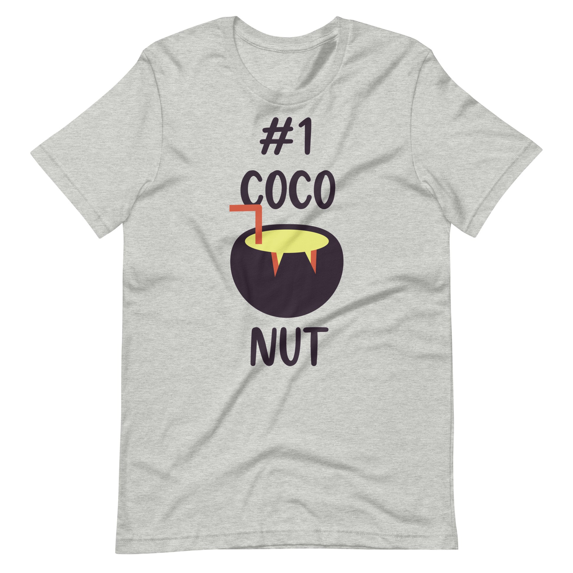 Printagon - Coconut #1 - Unisex T-shirt - Athletic Heather / XS