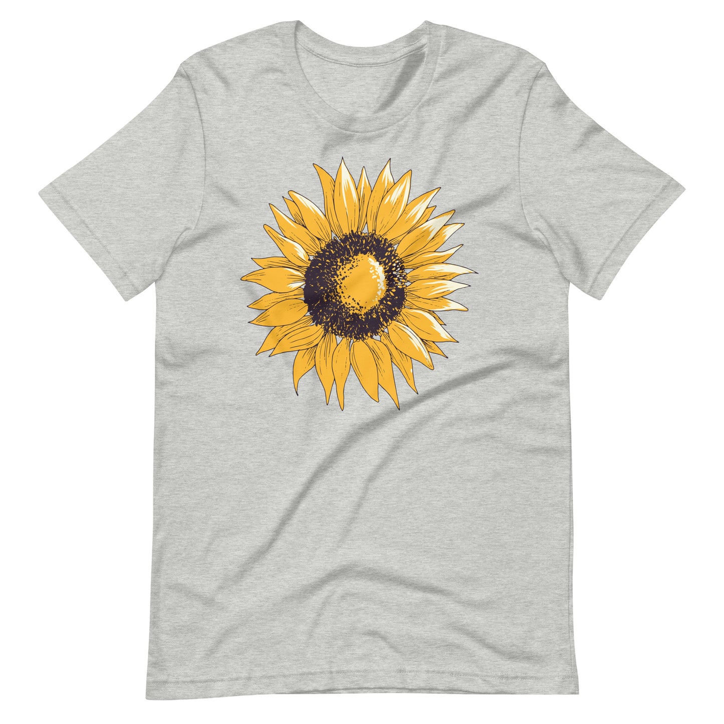 Printagon - Sun Flower - T-shirt - Athletic Heather / XS