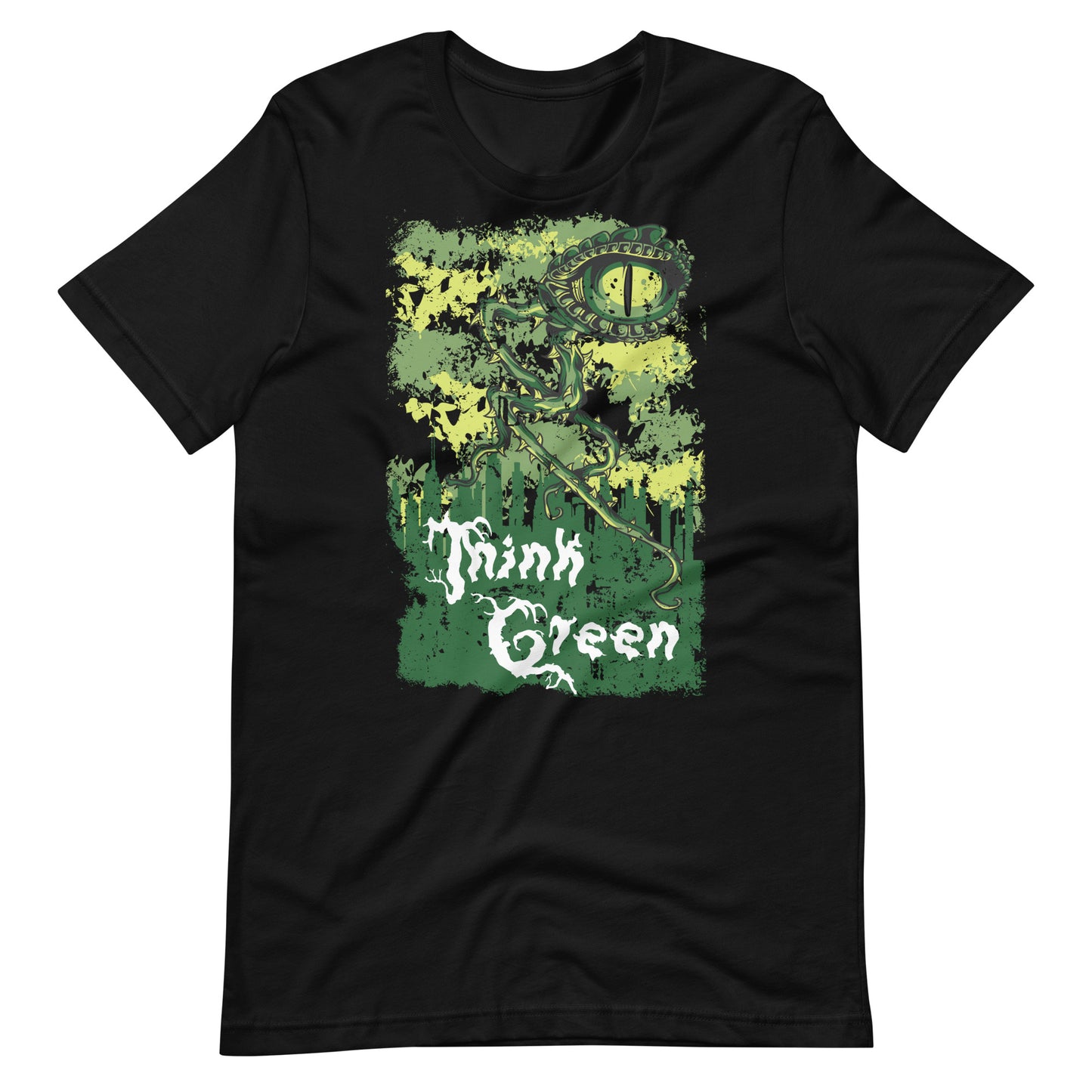 Printagon - Think Green - T-shirt - Black / XS