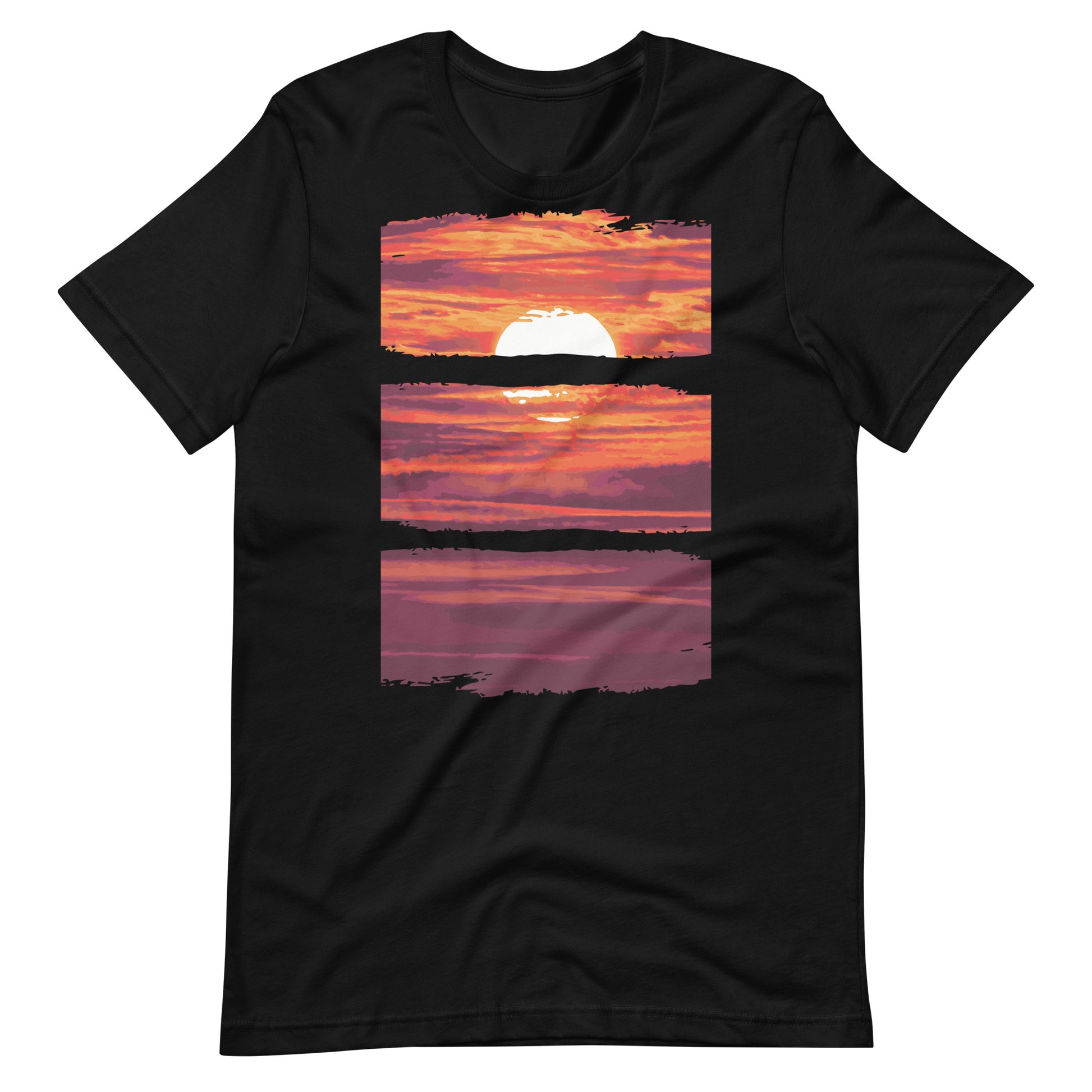 Printagon - Sun Set - T-shirt - Black / XS