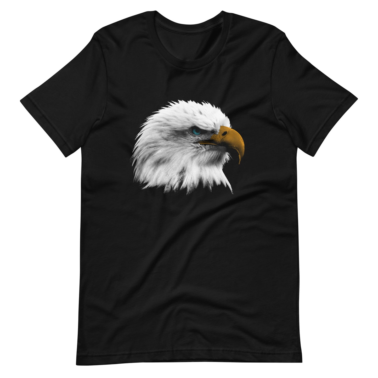 Printagon - Bald Eagle 002 - Unisex T-shirt - Black / XS