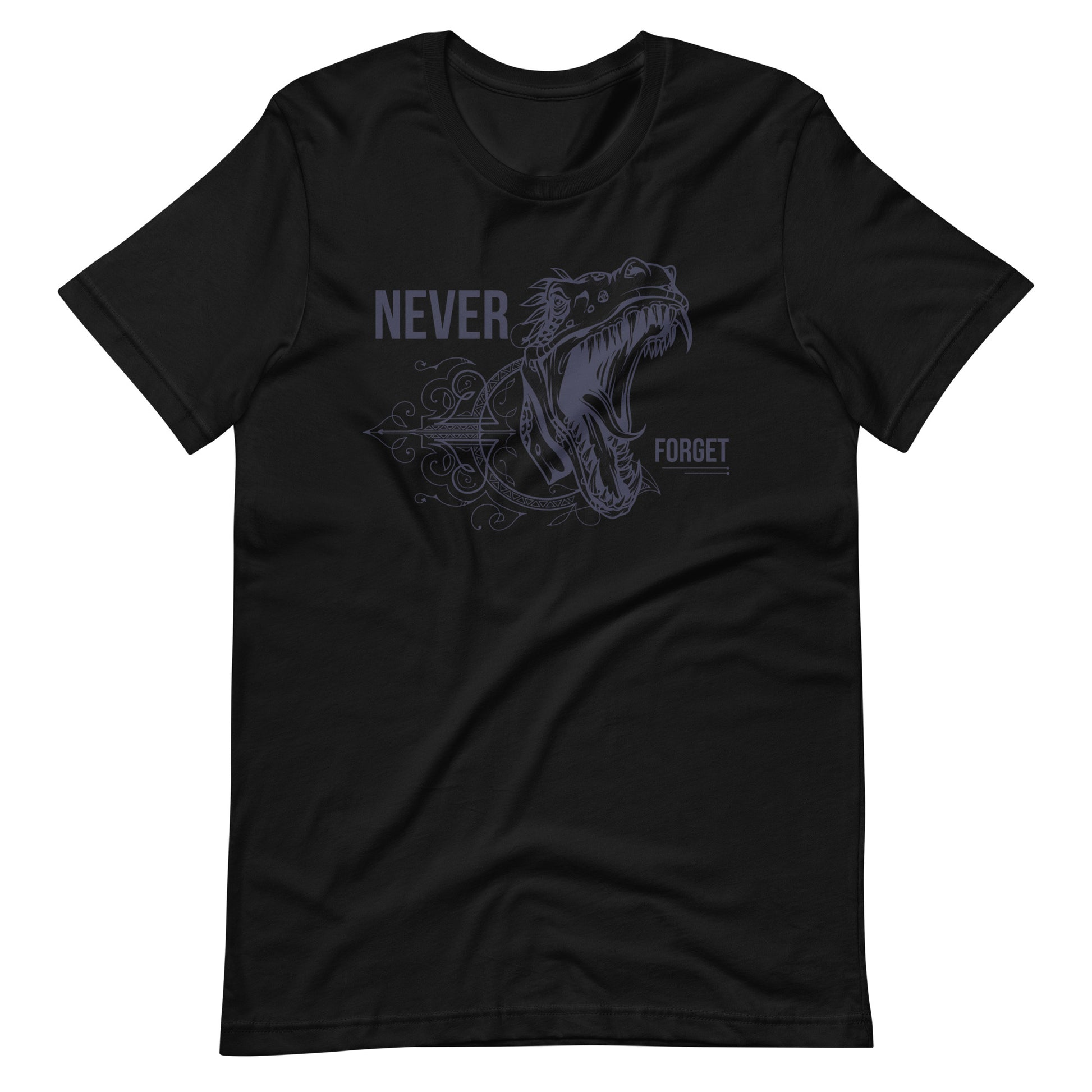 Printagon - Never Forget - Unisex T-shirt - Black / XS