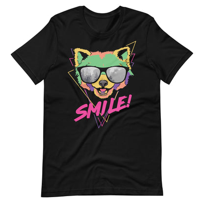 Printagon - Smile - Unisex T-shirt - Black / XS