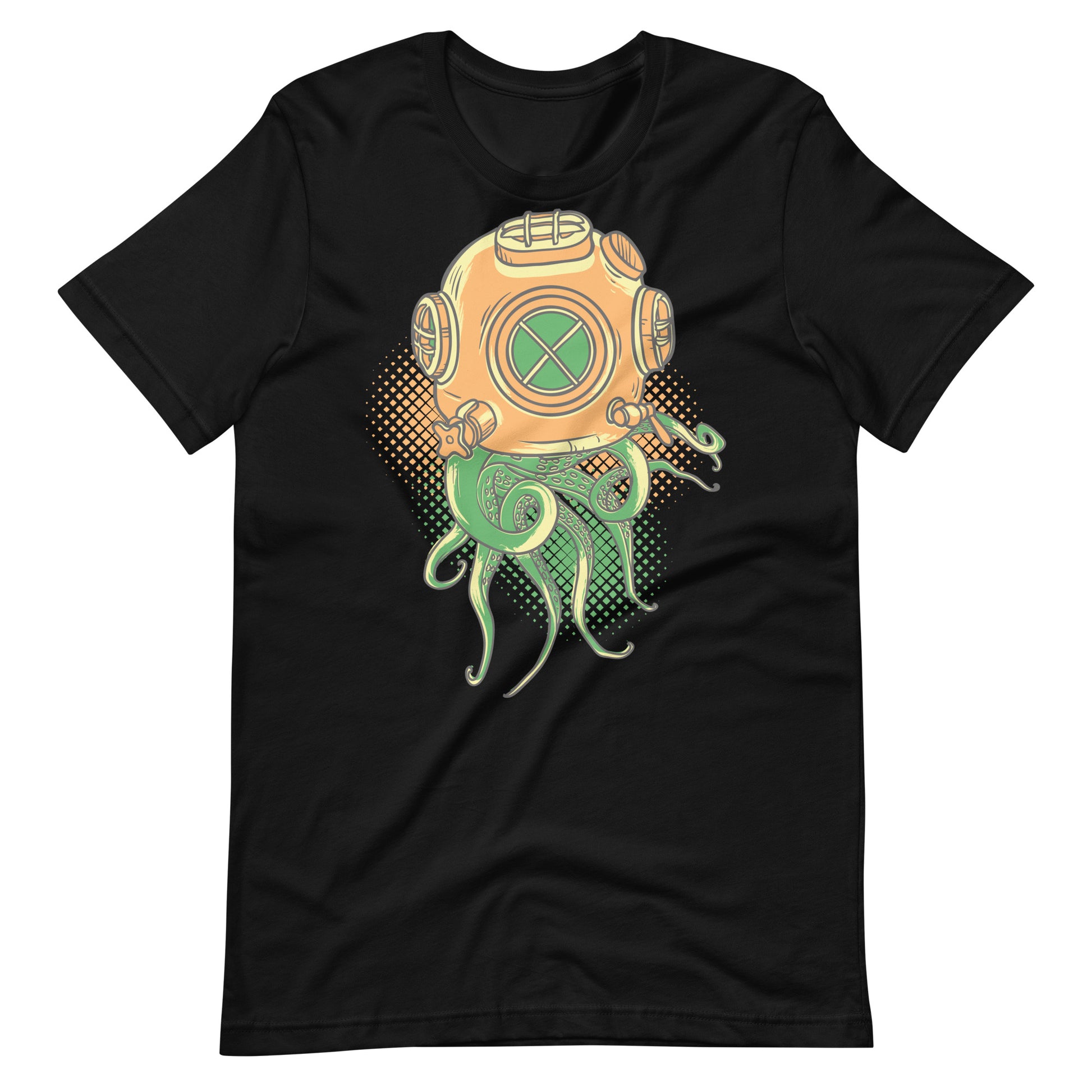 Printagon - Octopus - Unisex T-shirt - Black / XS