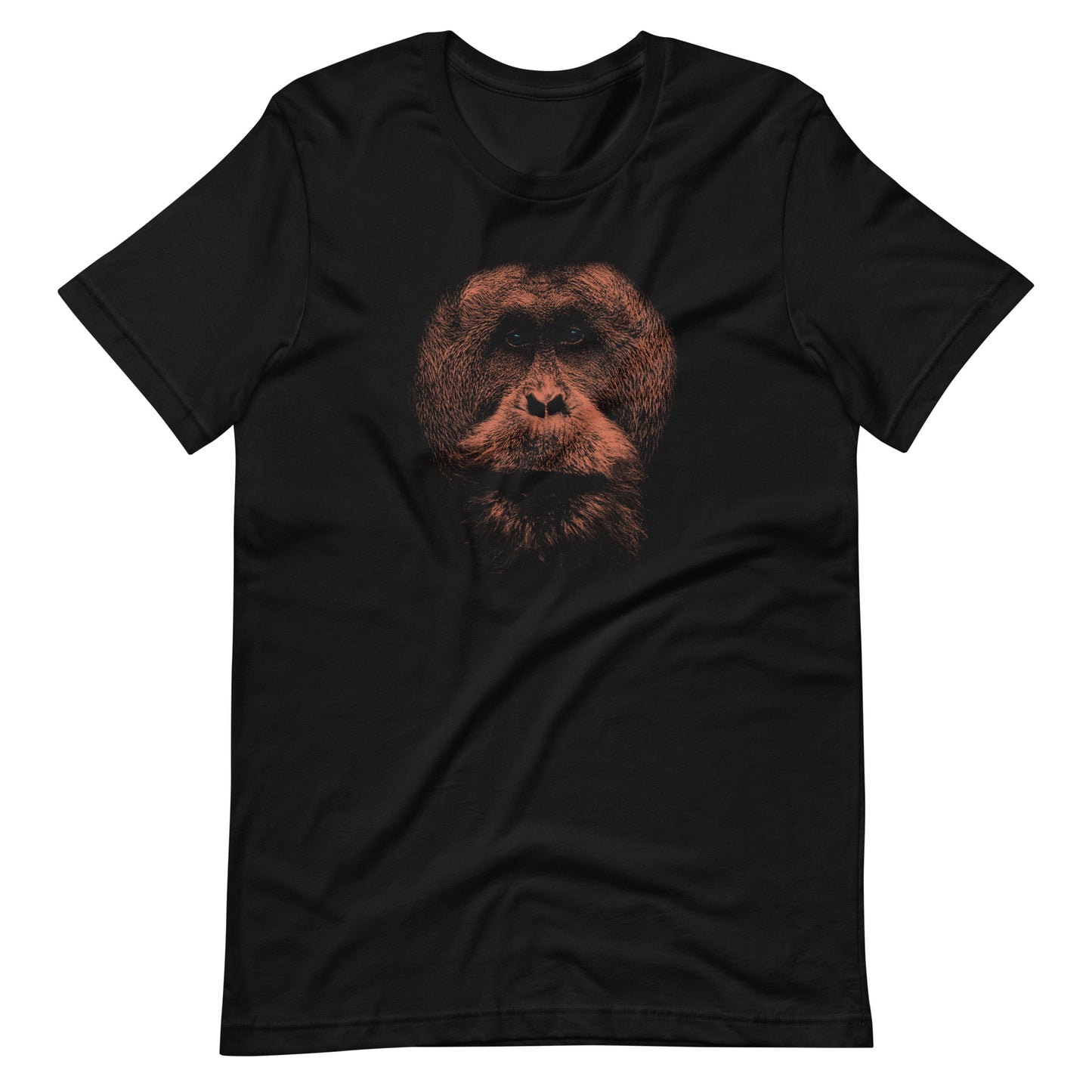 Printagon - Chimpanzee - Unisex T-shirt - Black / XS