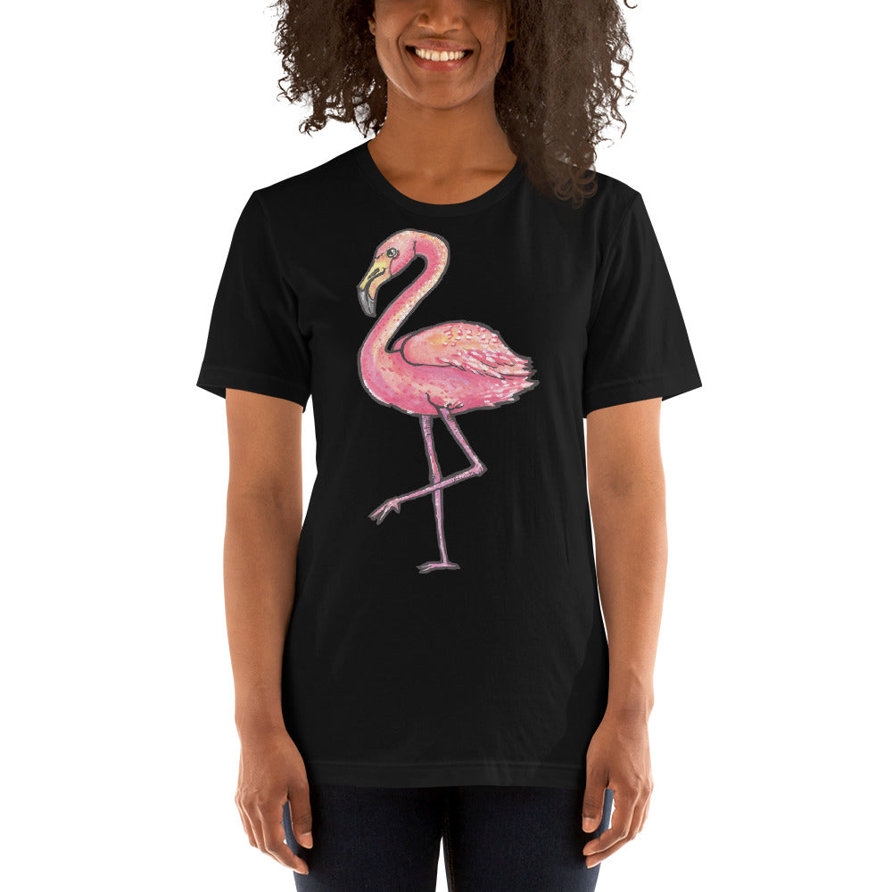 Printagon - Pink Ostrich - Unisex T-shirt -