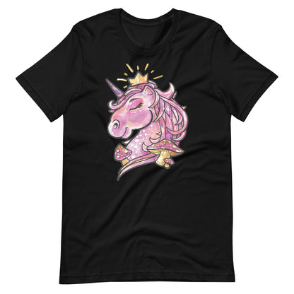 Printagon - Unicorn T-shirt - Black / XS