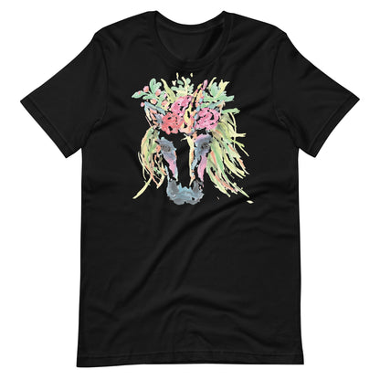 Printagon - Unicorn Head - T-shirt - Black / XS