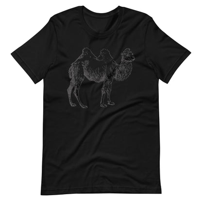 Printagon - Camel - Unisex T-shirt - Black / XS