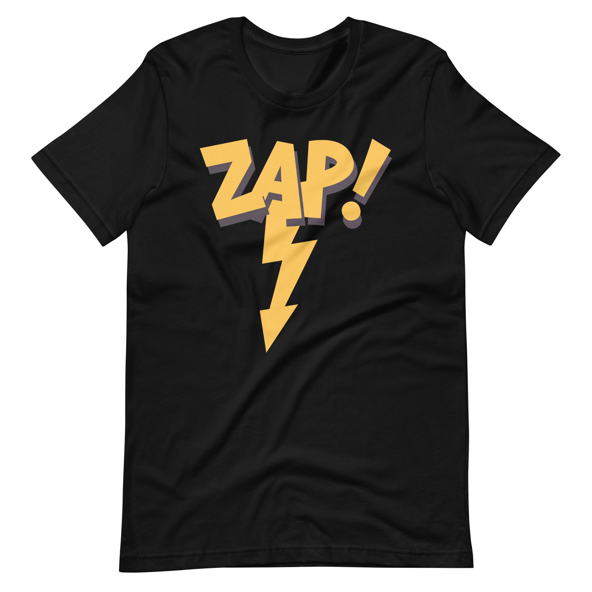 Printagon - Zap! - Unisex T-shirt - Black / XS