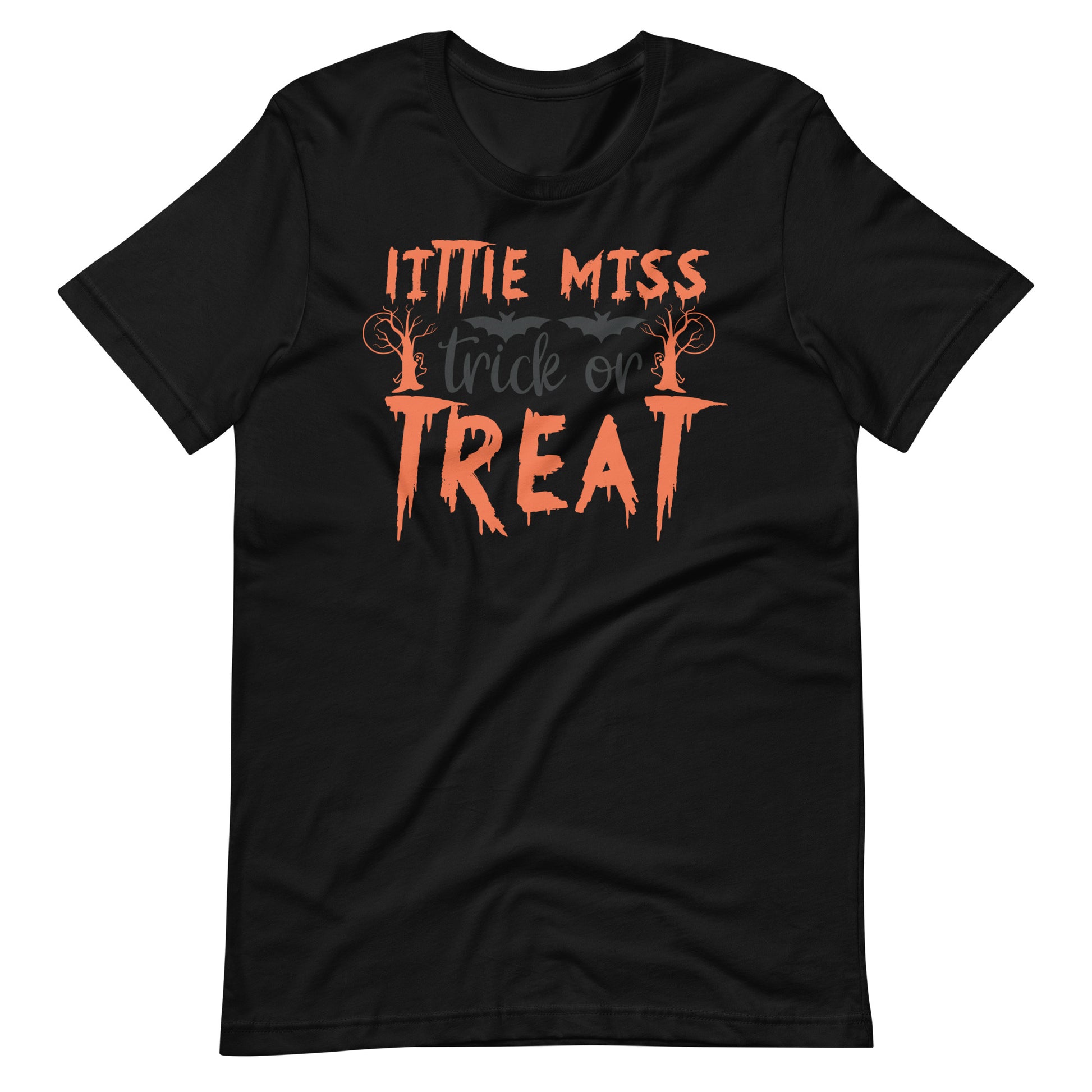 Printagon - Little Miss Trick or Treat - Unisex T-shirt - Black / XS