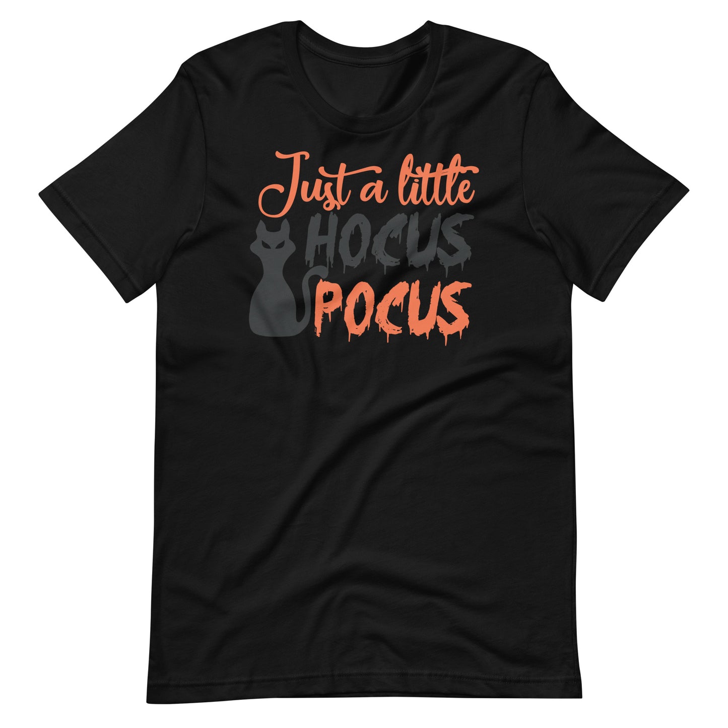 Printagon - Just a Little Hocus Pocus - Unisex T-shirt - Black / XS