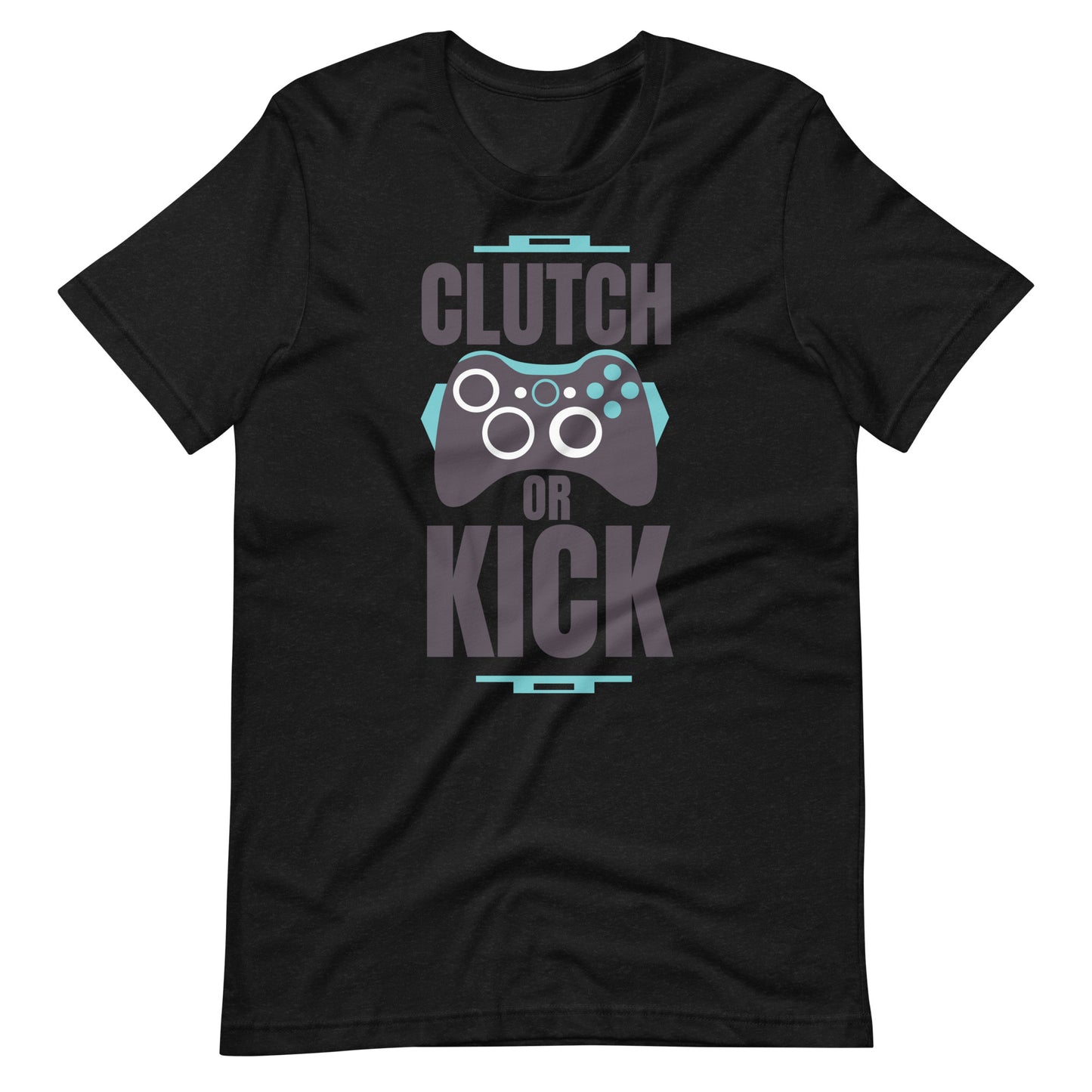 Printagon - Clutch Or Kick - Unisex T-shirt - Black Heather / XS