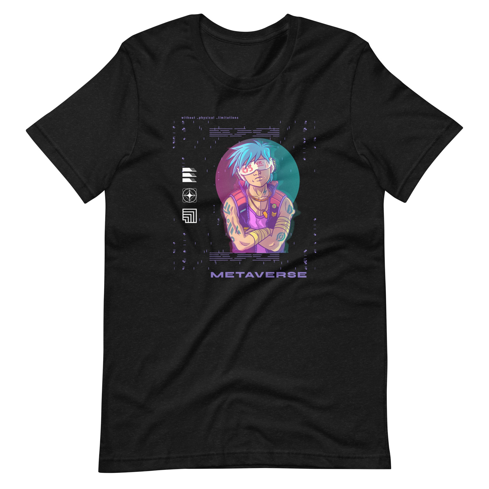 metaverse 005 - Unisex T-shirt - Black Heather / XS Printagon