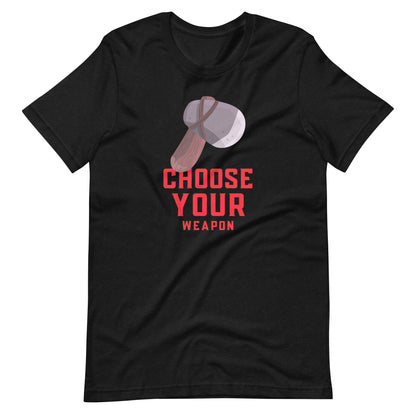 Printagon - Choose Your Weapon Stone - Unisex t-shirt - Black Heather / XS