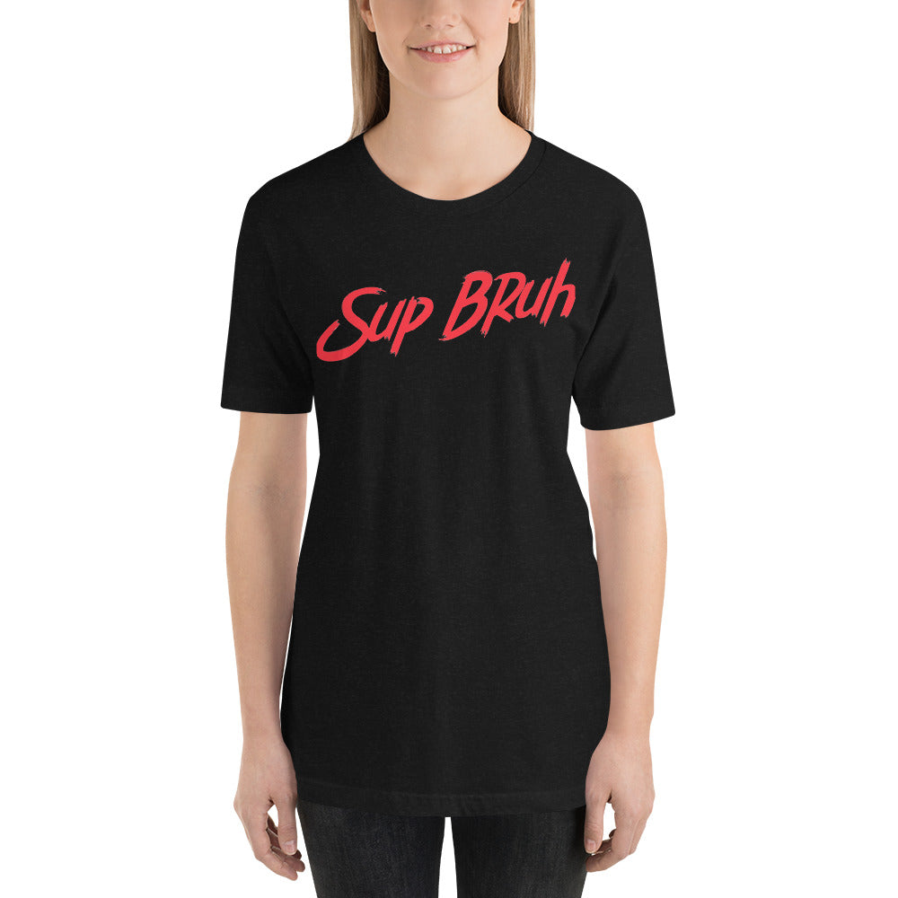 Sup Bruh - Red Unisex t-shirt - Printagon