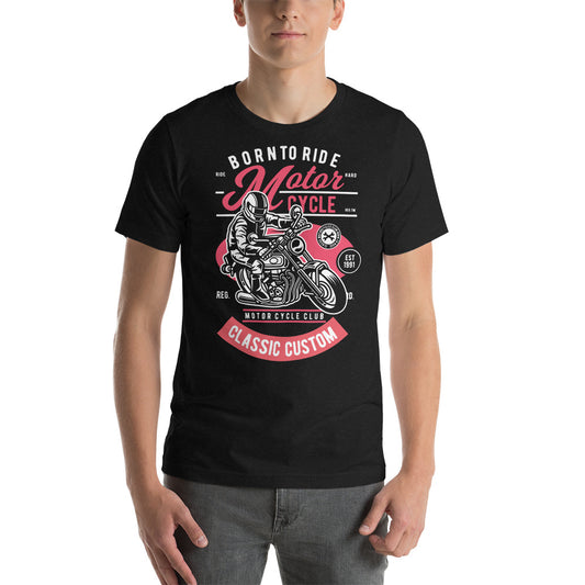 Printagon - Born To Ride Motor Cycle - T-shirt -