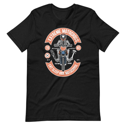 Printagon - Extreme Motocross - T-shirt - Black Heather / XS