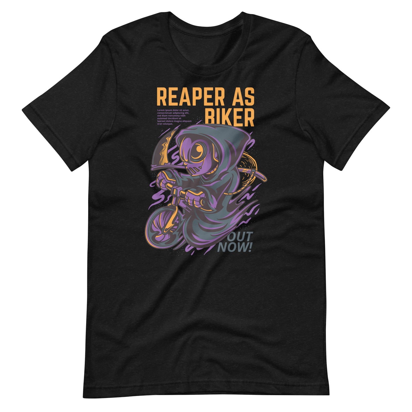 Printagon - Reaper As Riker - T-shirt - Black Heather / XS