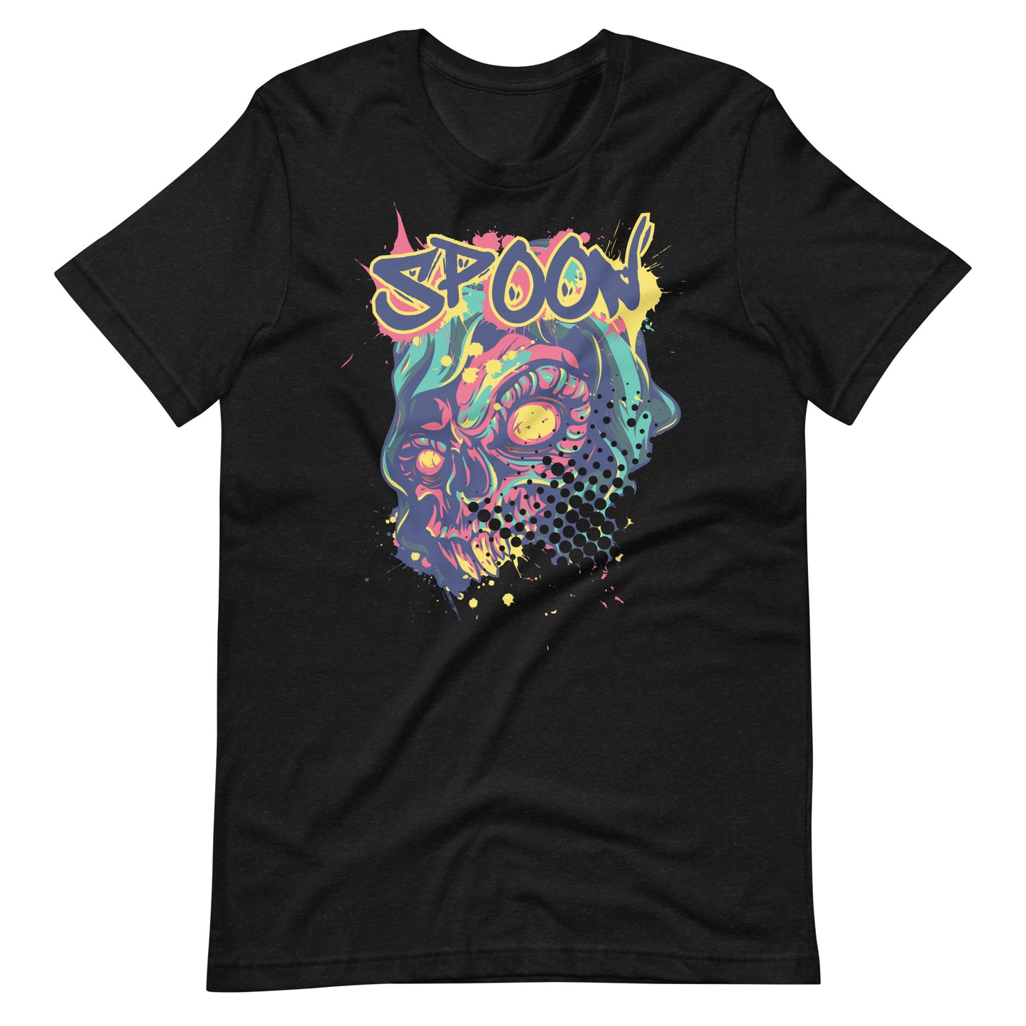 Printagon - Spoon - T-shirt - Black Heather / XS