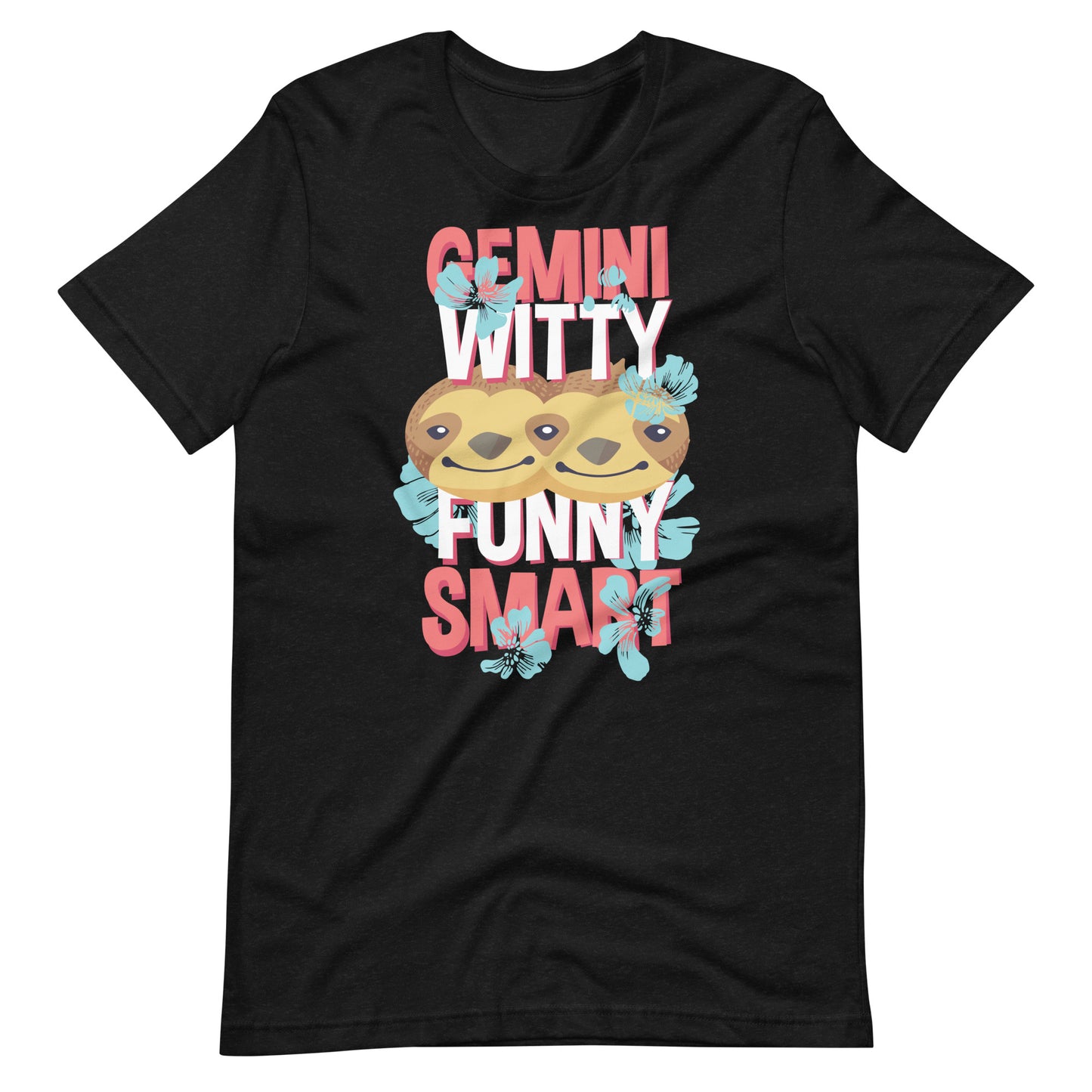 Printagon - Gemini T-shirt - Black Heather / XS