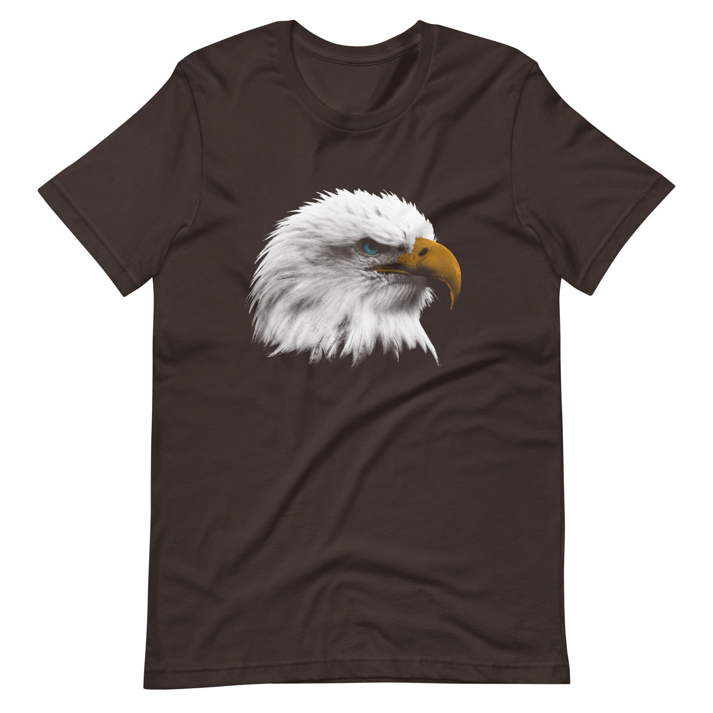 Printagon - Bald Eagle 002 - Unisex T-shirt - Brown / S