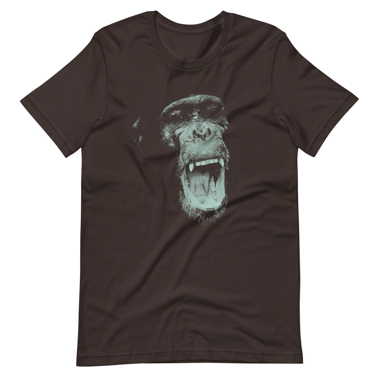 Printagon - Chimp - Unisex T-shirt - Brown / S