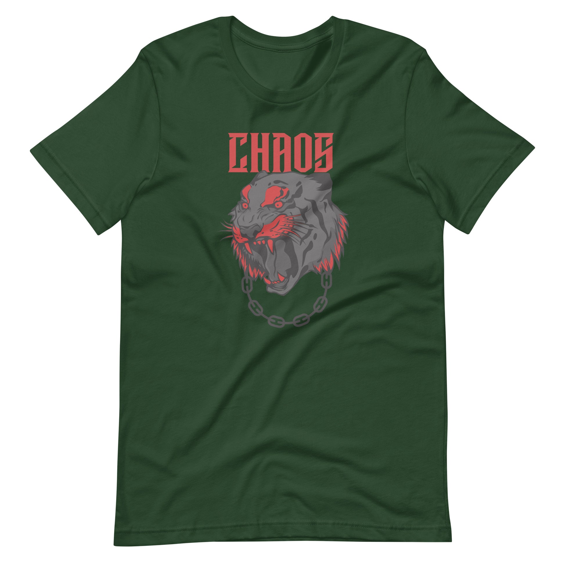 Printagon - Chros Lion - Unisex T-shirt - Forest / S