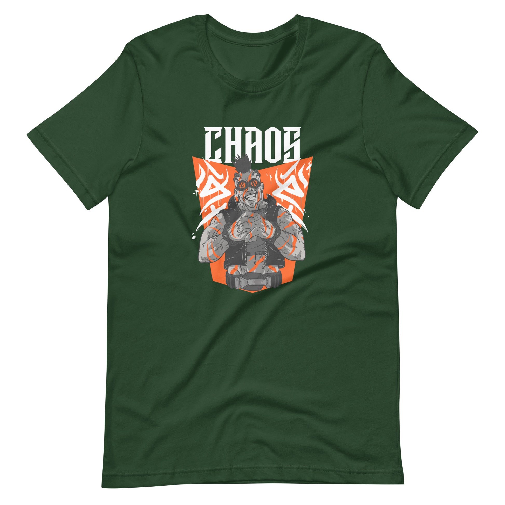 Printagon - Chaos Orange 002 - Unisex T-shirt - Forest / S