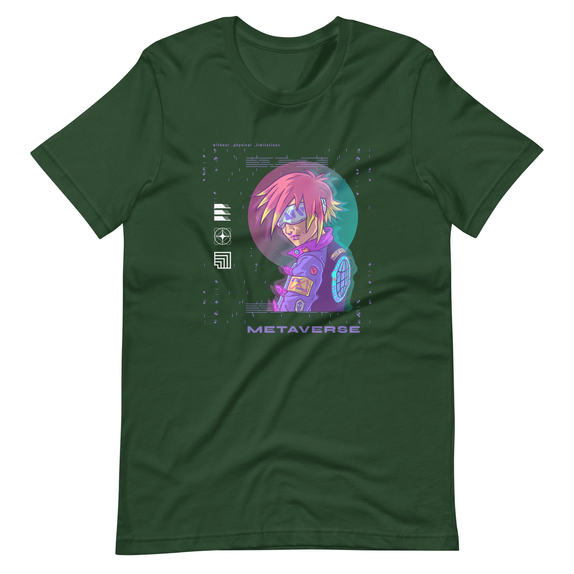 Metaverse 003 - Unisex T-shirt - Forest / S Printagon