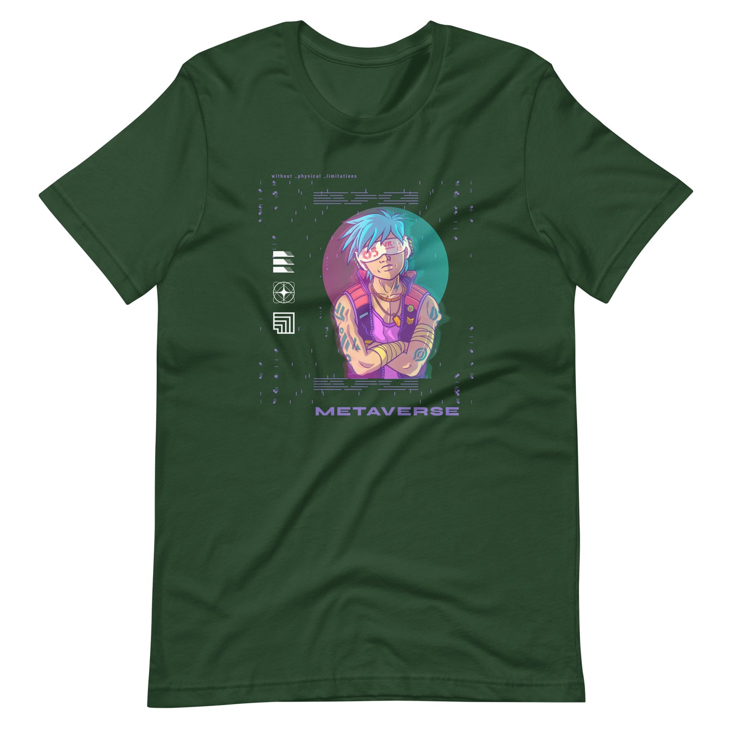 metaverse 005 - Unisex T-shirt - Forest / S Printagon