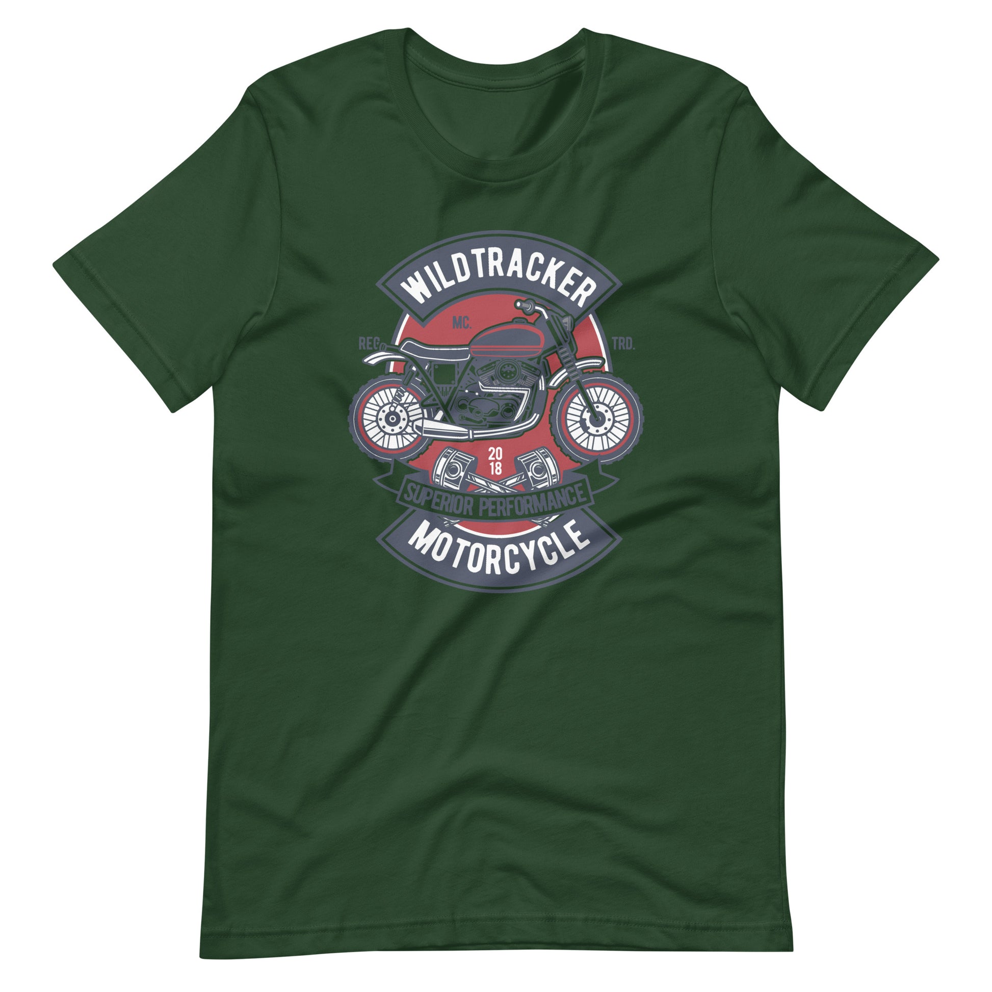 Wild Tracker Motorcycle - T-shirt - Forest / S Printagon