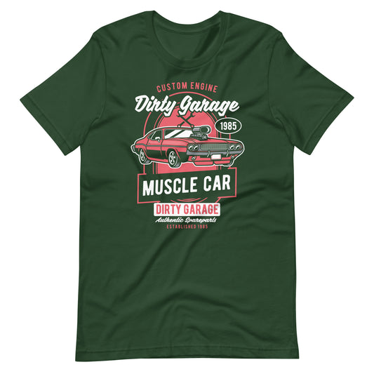 Printagon - Custom Engine Dirty Garage - T-shirt - Forest / S