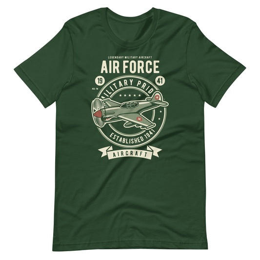 Printagon - Air Force Military Pride - T-shirt - Forest / S