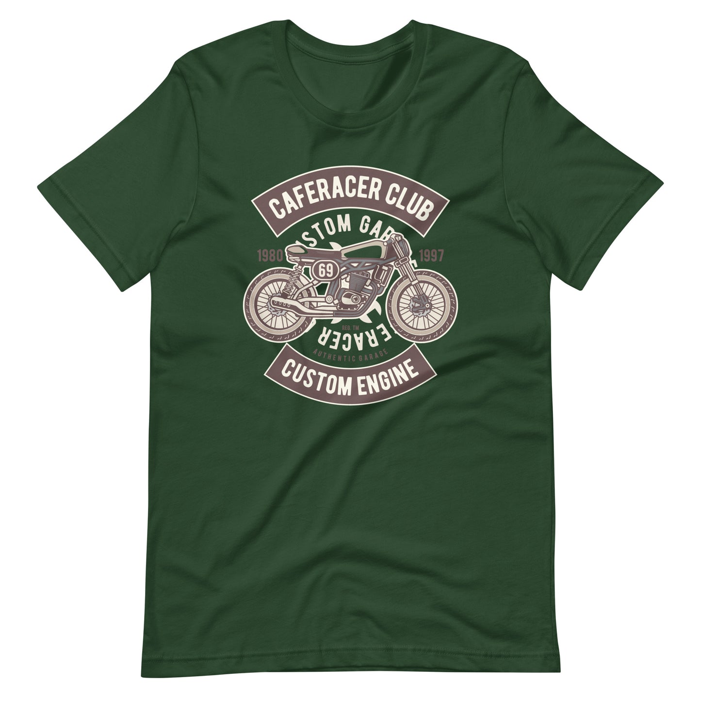 Printagon - Caferacer Classic 002 - T-shirt - Forest / S