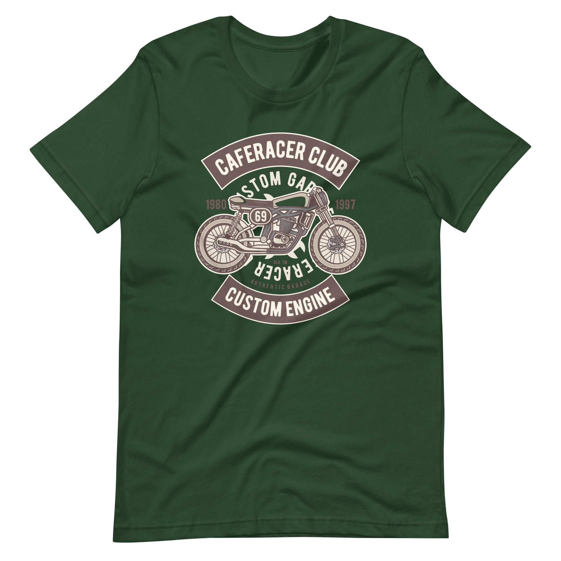 Printagon - Caferacer Classic 002 - T-shirt - Forest / S