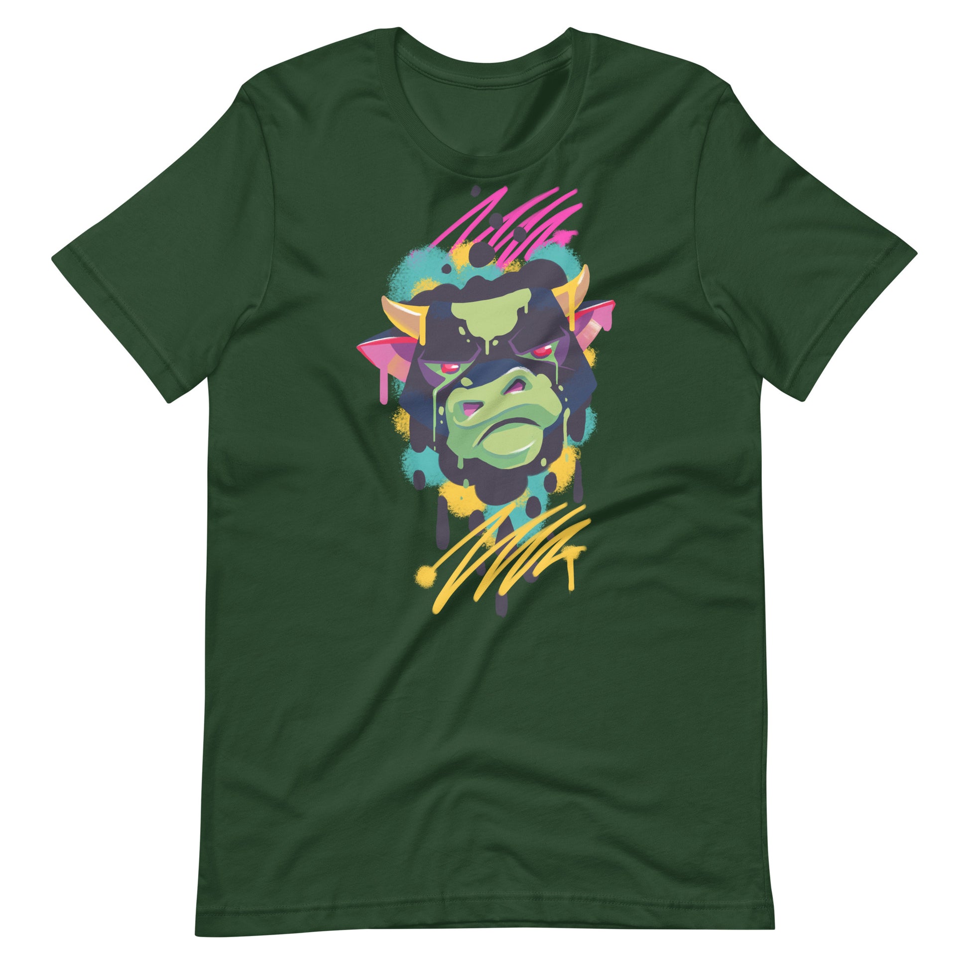 Printagon - Bull - T-shirt - Forest / S